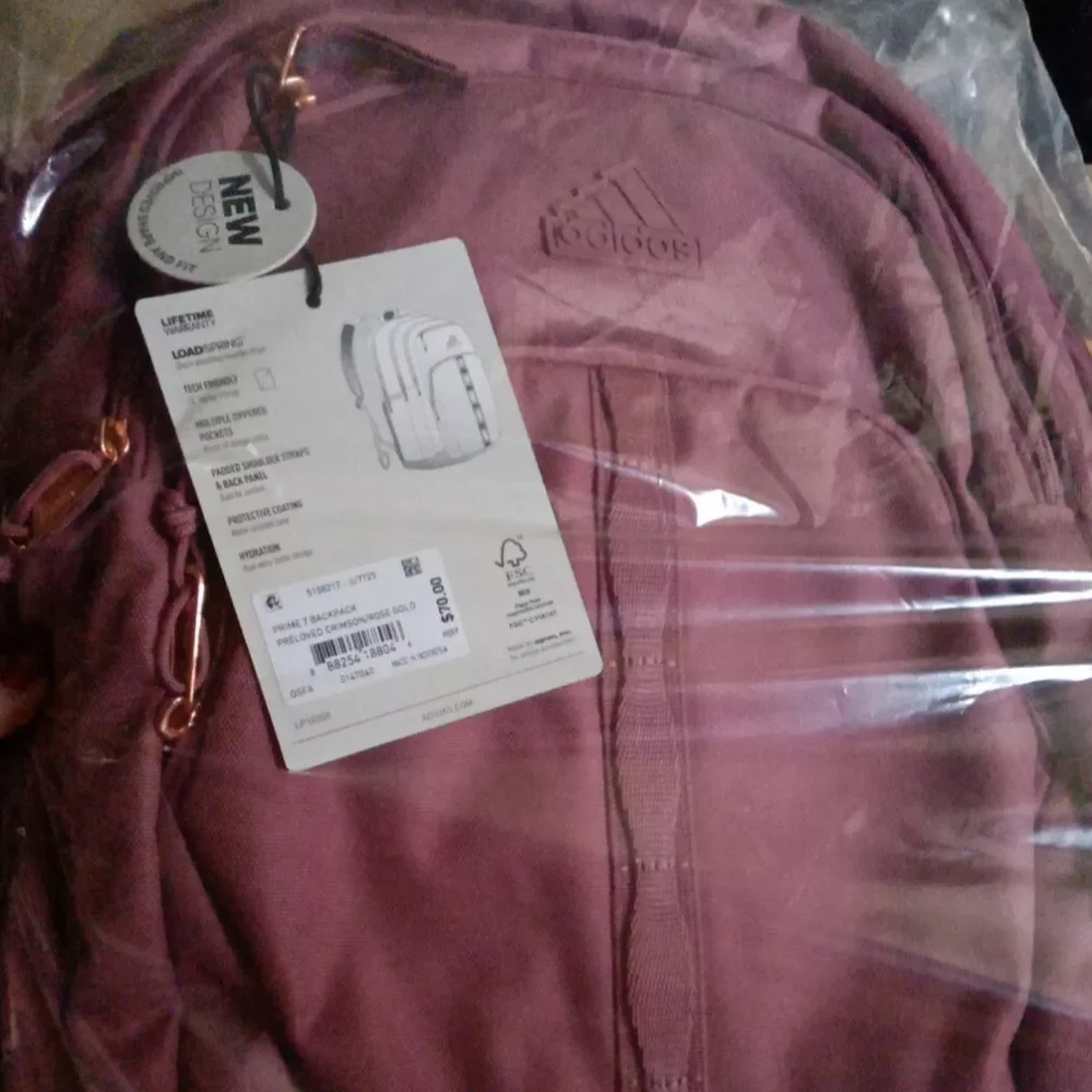 ❤️NWT!!❤️ XL ADIDAS PRIME 7 LAPTOP BACKPACK Rose Pink - Picture 2 of 3